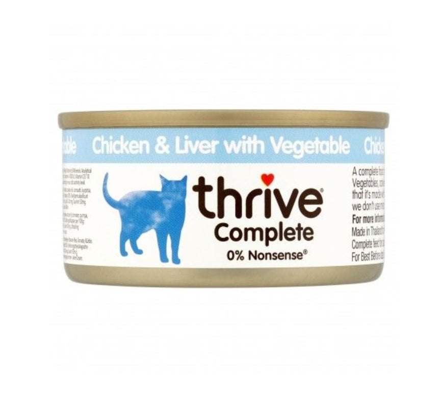 THRIVE Complete Cat Wet Food Chicken Range 75gr (Various Flavors)