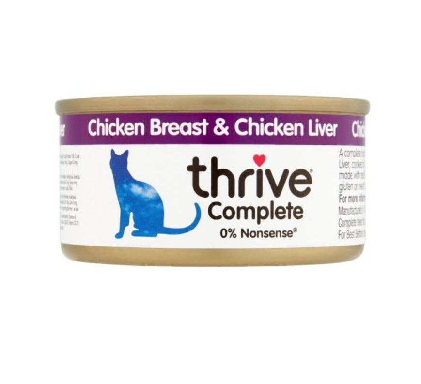 THRIVE Complete Cat Wet Food Chicken Range 75gr (Various Flavors)