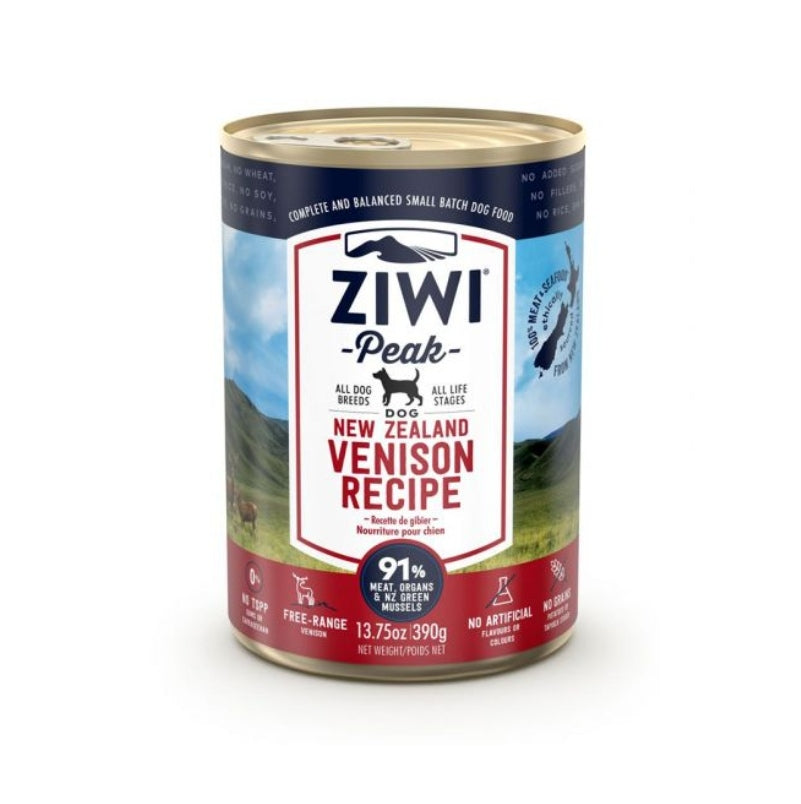 ZIWI PEAK Dog Canned Wet Food Various Flavours (390gr)