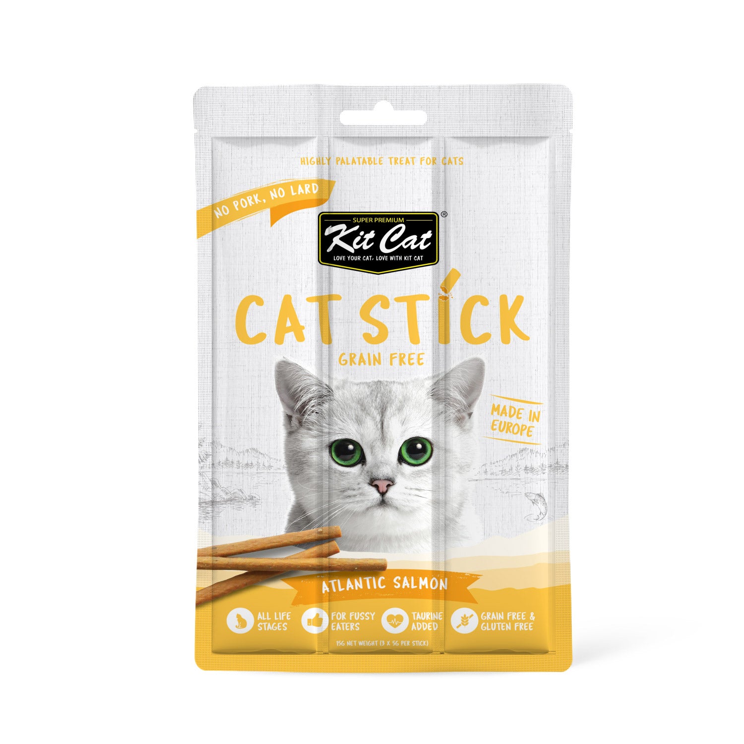 KIT CAT Grain-Free Cat Stick 15g (Various Flavours)