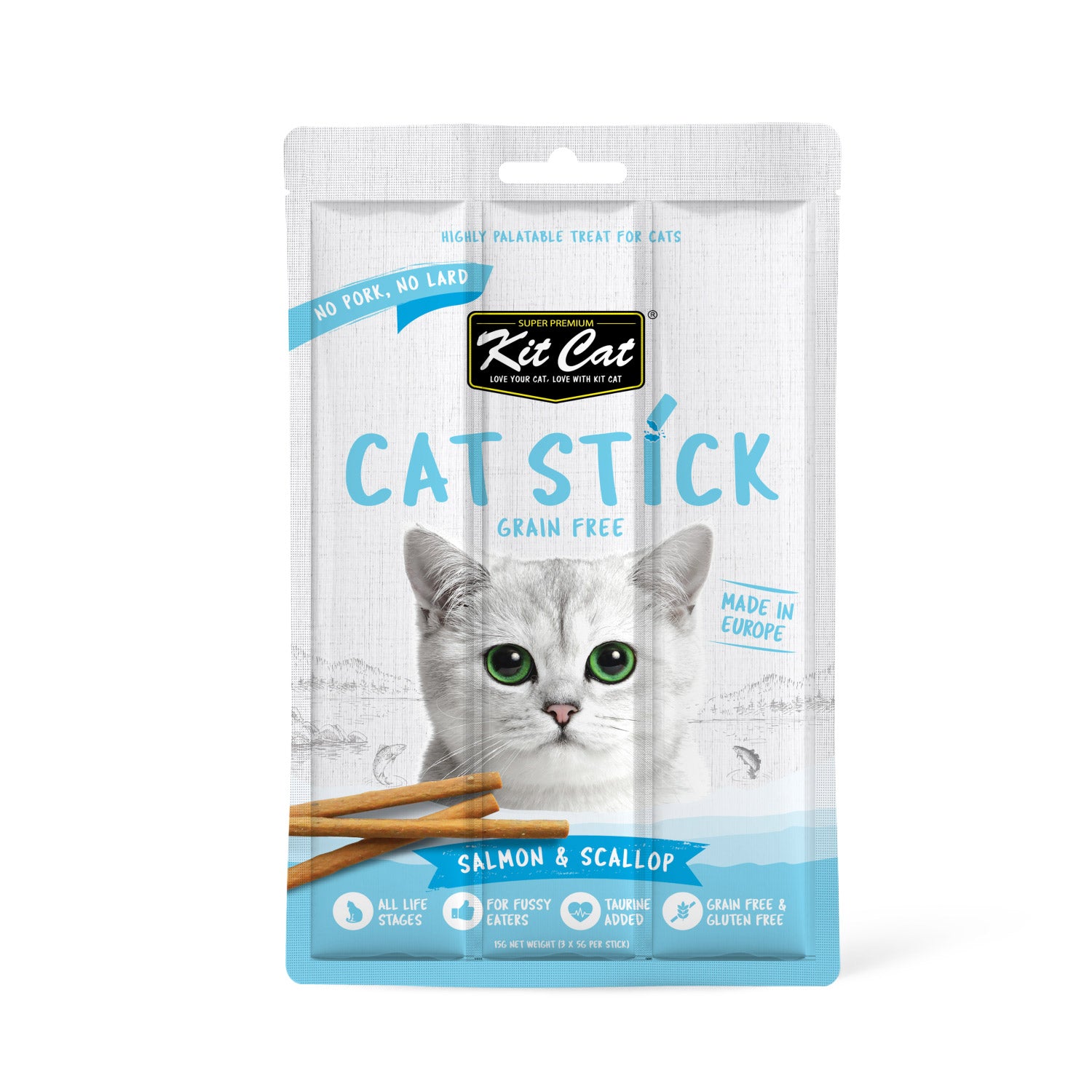 KIT CAT Grain-Free Cat Stick 15g (Various Flavours)