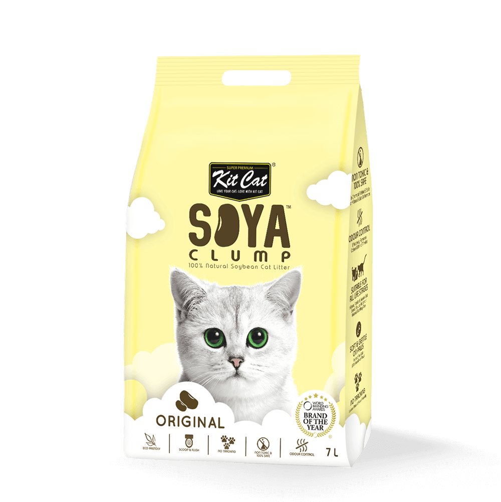 KIT CAT Soya Clump Soybean Litter 7L (Various Scents)
