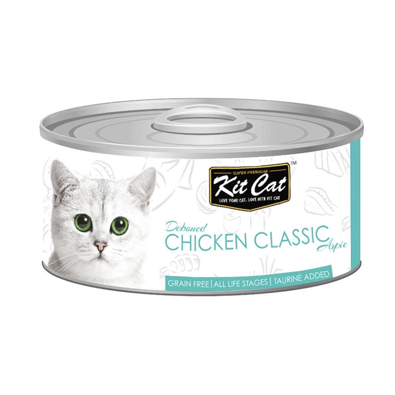KIT CAT Canned Wet Food Chicken Range 80gr (Various Flavors)