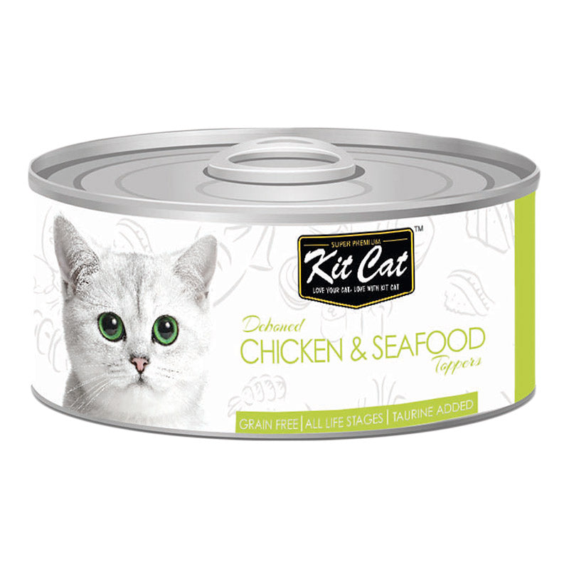 KIT CAT Canned Wet Food Chicken Range 80gr (Various Flavors)