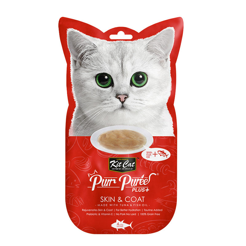 KIT CAT Purr Puree Plus+ 4 Sachets (Various Flavors)