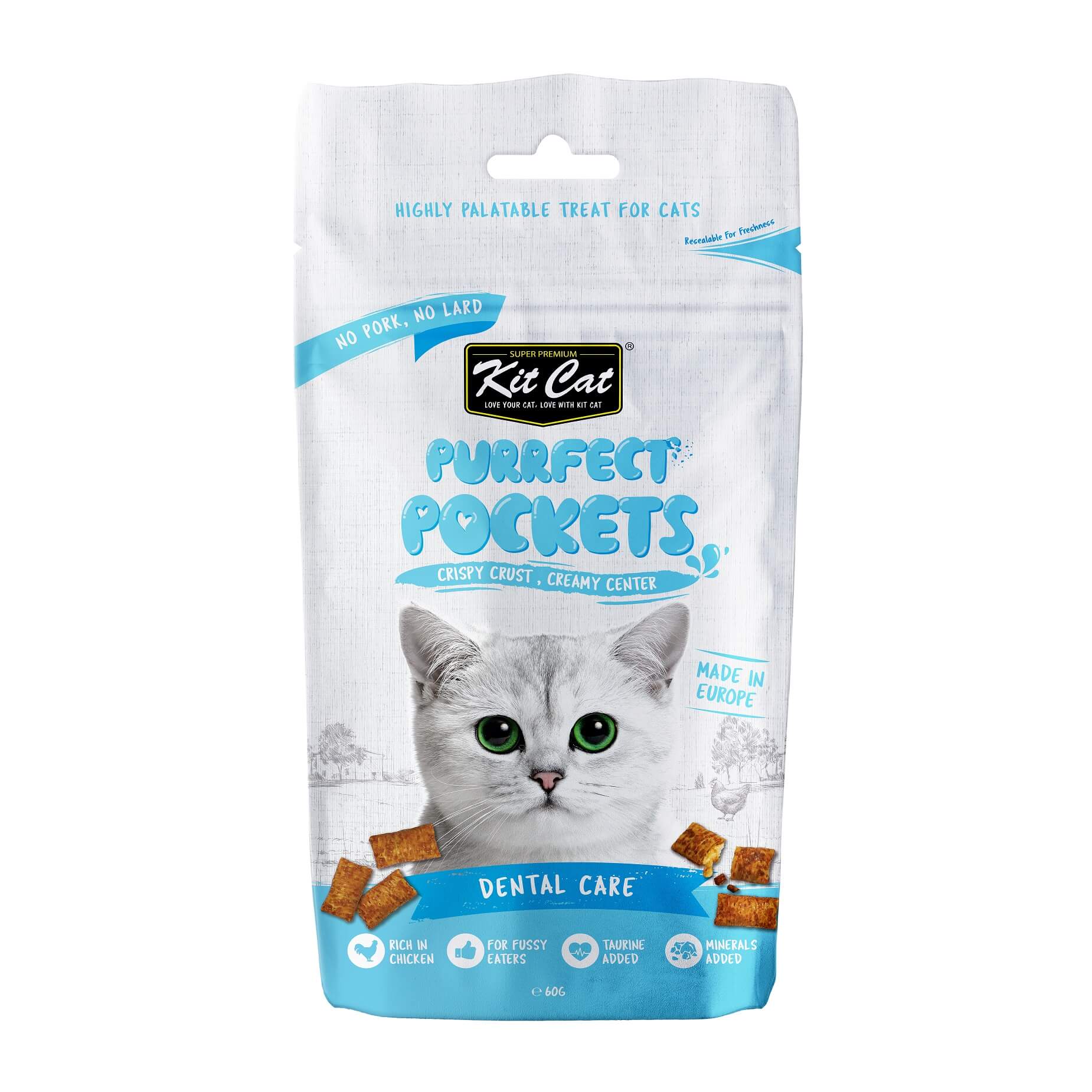 KIT CAT Purrfect Pockets Dental Care (60gr)