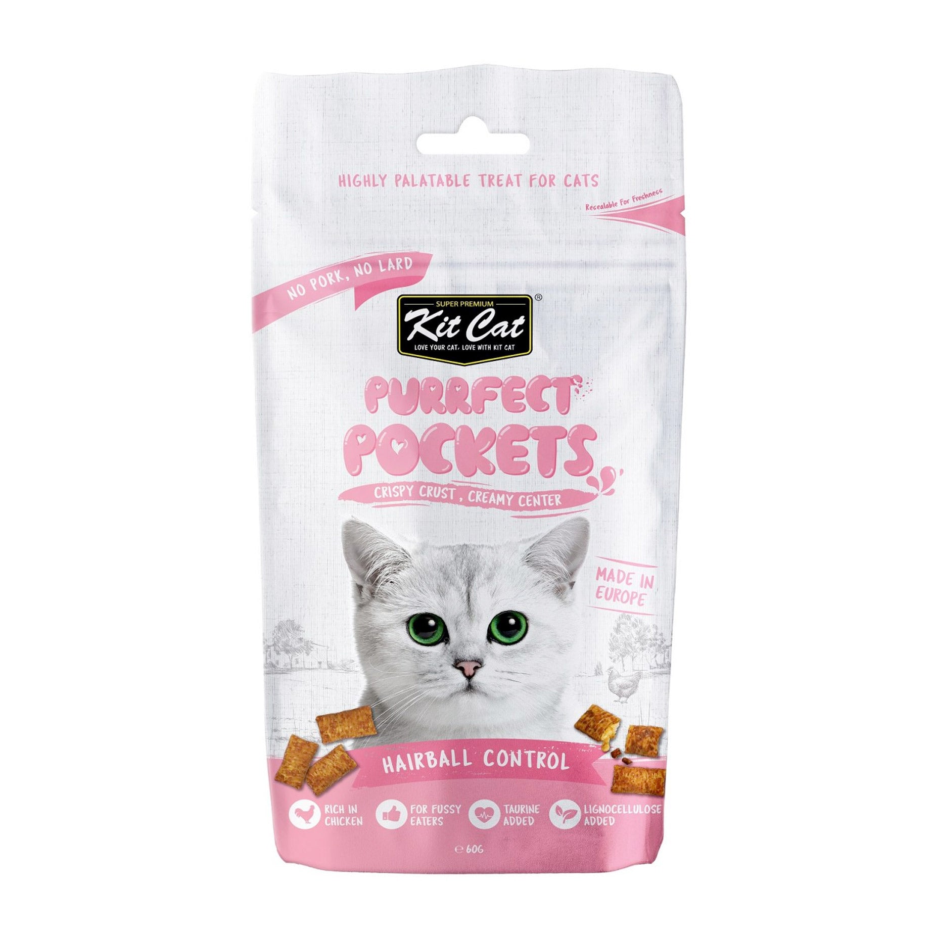 KIT CAT Purrfect Pockets Hairball Control (60gr)