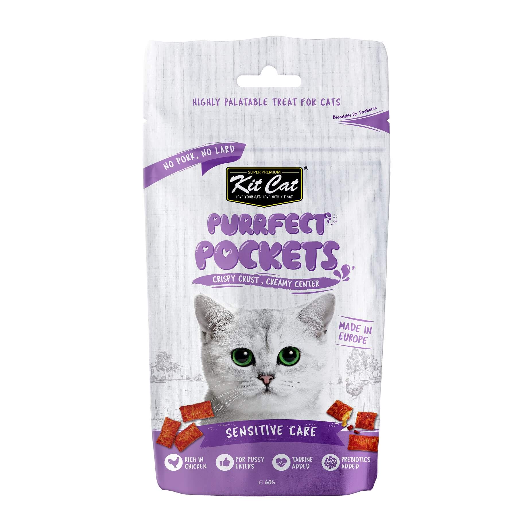 KIT CAT Purrfect Pockets Sensitive Care (60gr)