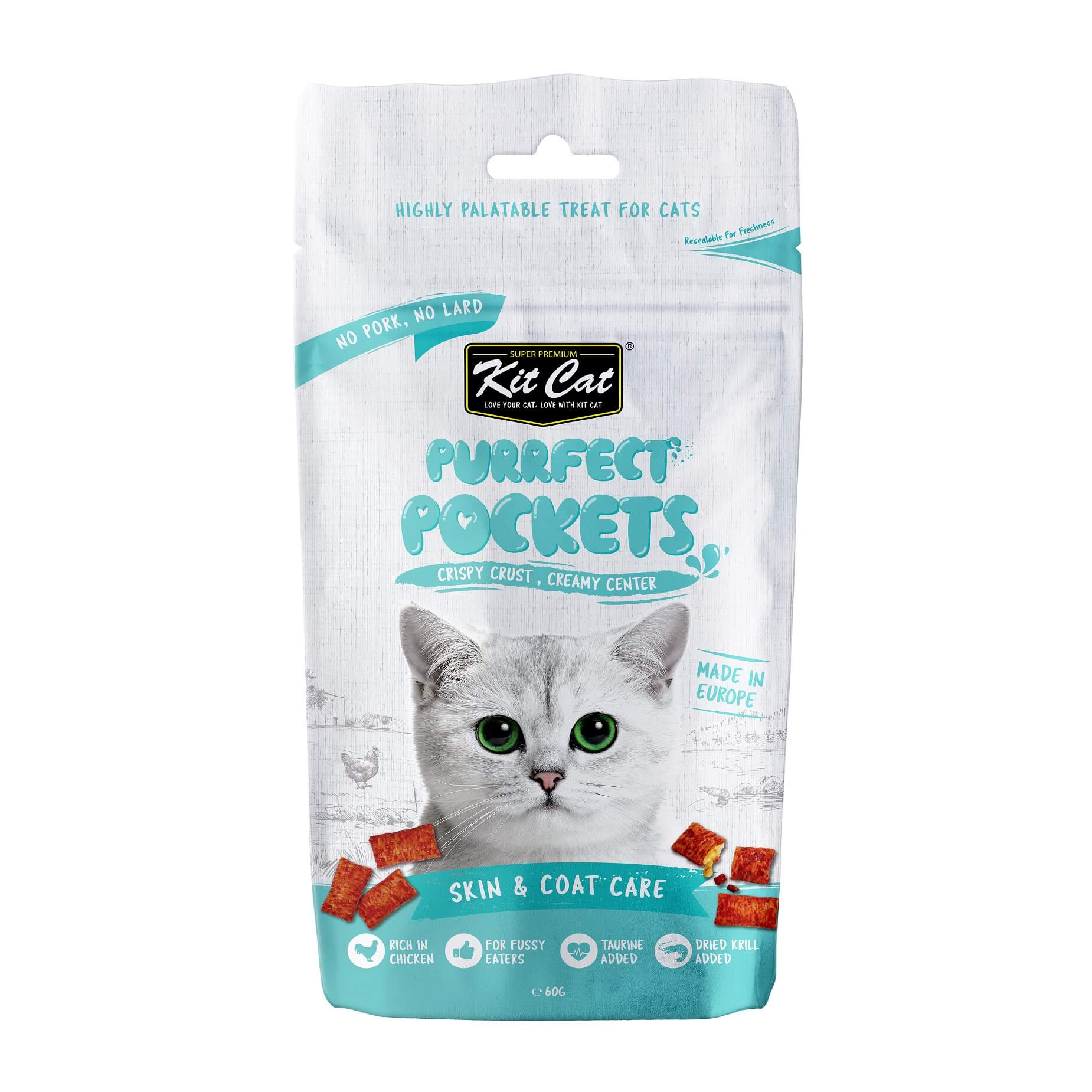 KIT CAT Purrfect Pockets Skin and Coat Care (60gr)