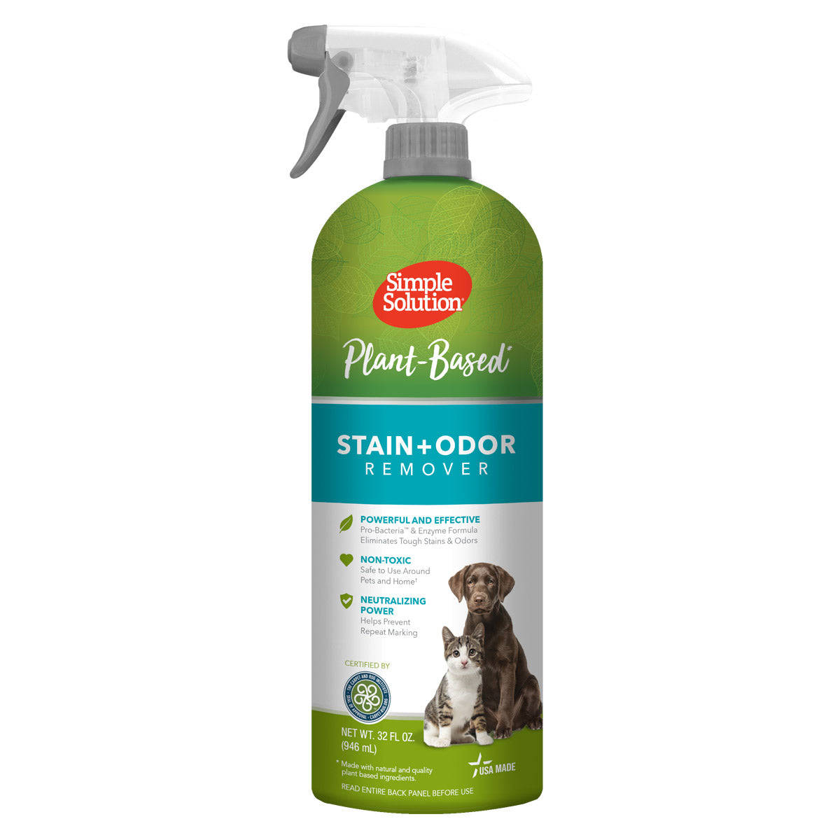 SIMPLE SOLUTION Plant-Based Stain & Odour Remover (946ml)