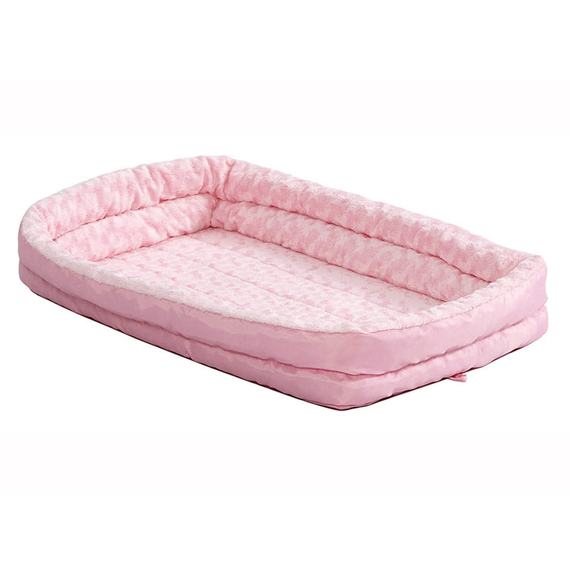 MIDWEST QuietTime Pink Double Bolster Bed