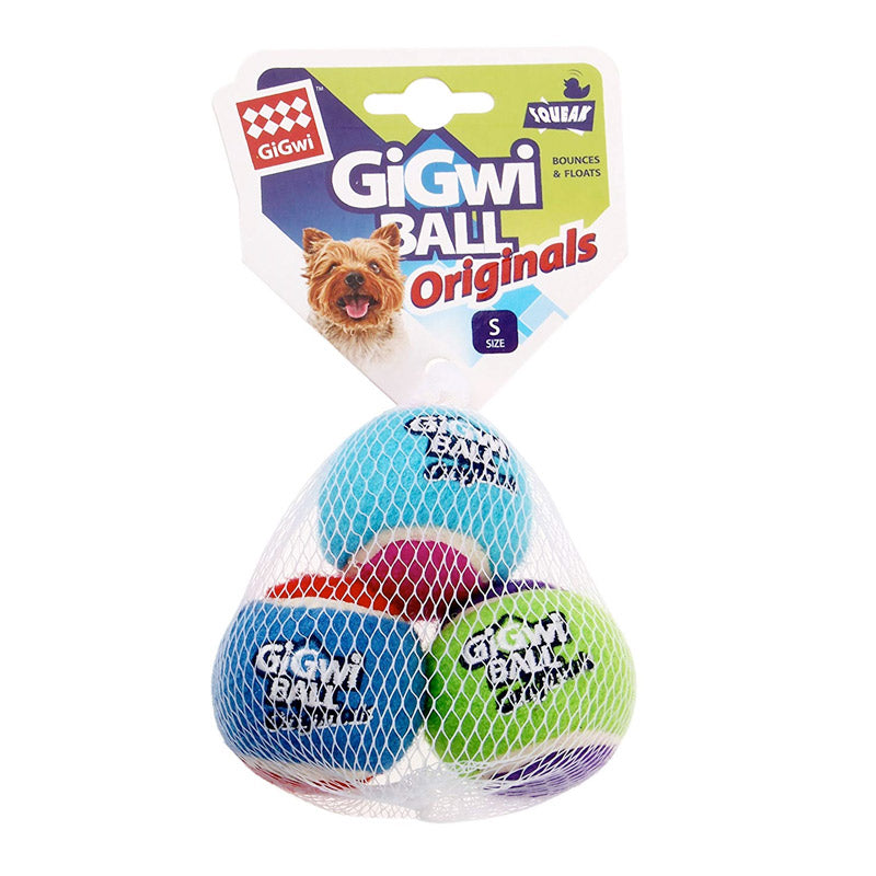 GIGWI Tennis Ball Different Colors 3pcs (Small)