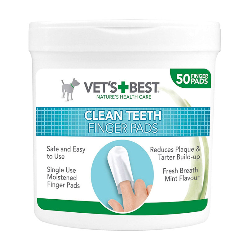 VET'S BEST Clean Teeth Finger Pads (50 pads)