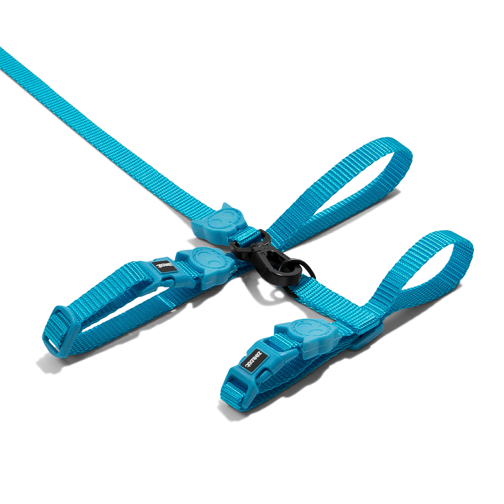 ZEE.CAT Blue Cat Harness & Leash Set