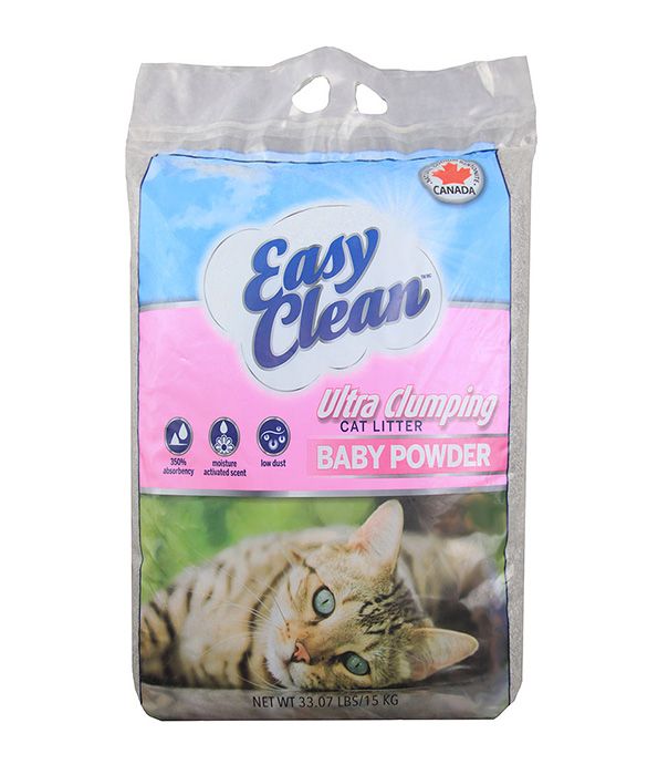 EASY CLEAN Cat Litter Ultra Clumping Baby Powder (15 kgs)
