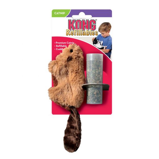 KONG Cat Toy Catnip Beaver