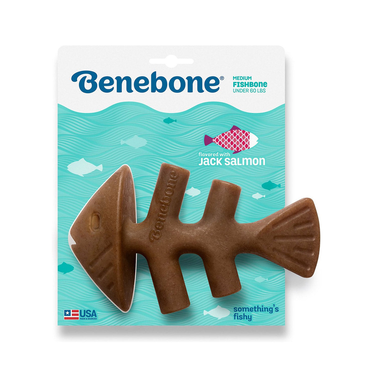 BENEBONE Fishbone Dog Chew Toy ( Salmon )