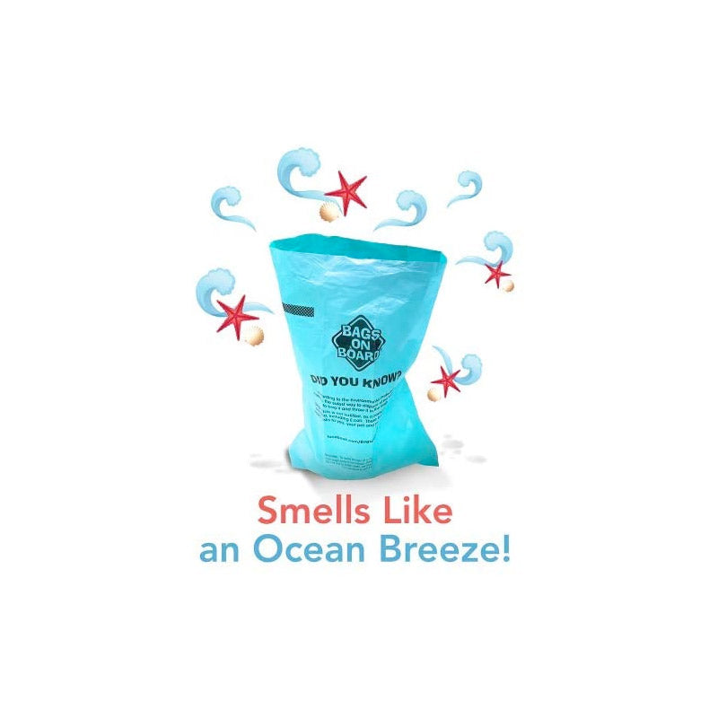 BAGS ON BOARD Refill Pack Ocean Breeze Scented Green 140bags (14×10 )