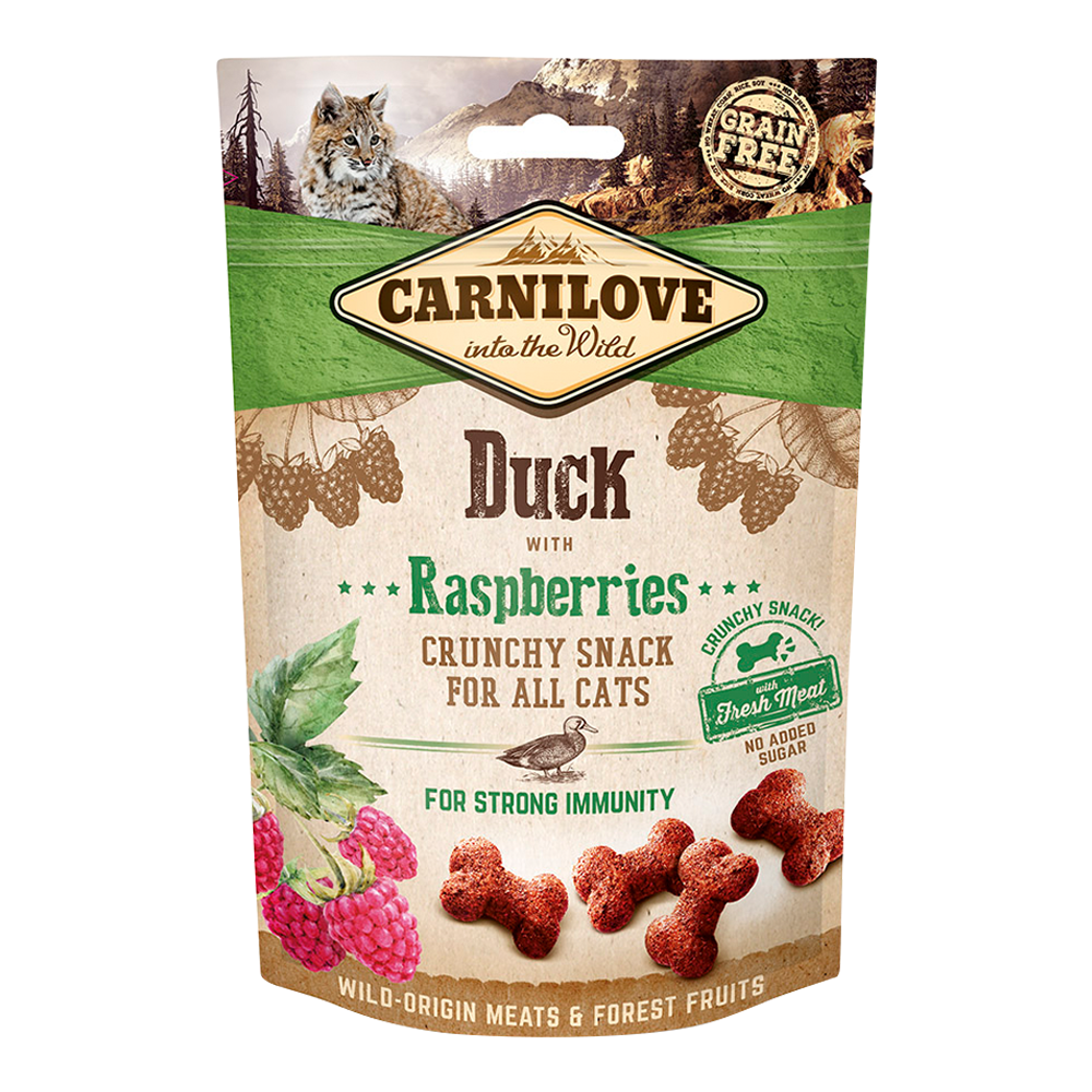 CARNILOVE Duck & Raspberries Crunchy Snack For Cats (50gr)