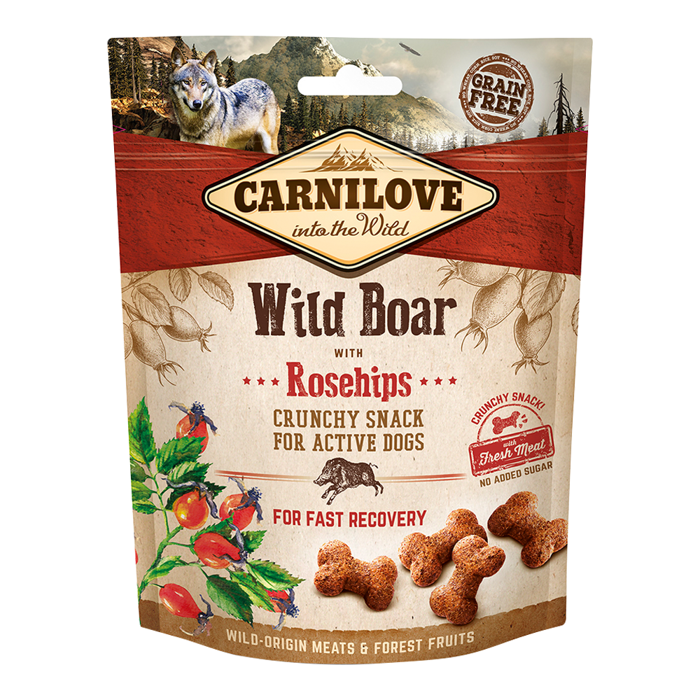 CARNILOVE Wild Boar & Rosehips Crunchy Snack (200gr)
