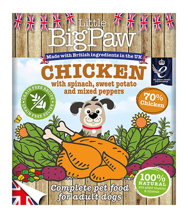 LITTLE BIG PAW Adult Dog Chicken with Spinach (390gr)