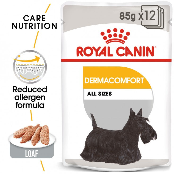 ROYAL CANIN Dermacomfort Care All Sizes Wet Food (12 Pouches)