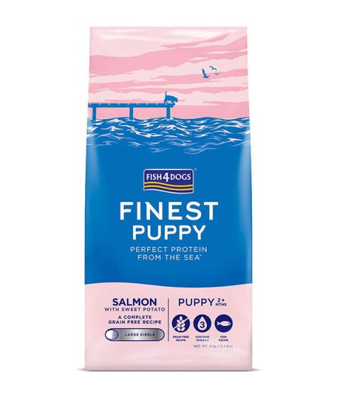 FISH4DOGS Puppy Salmon and Sweet Potato Large Kibble (6kgs)