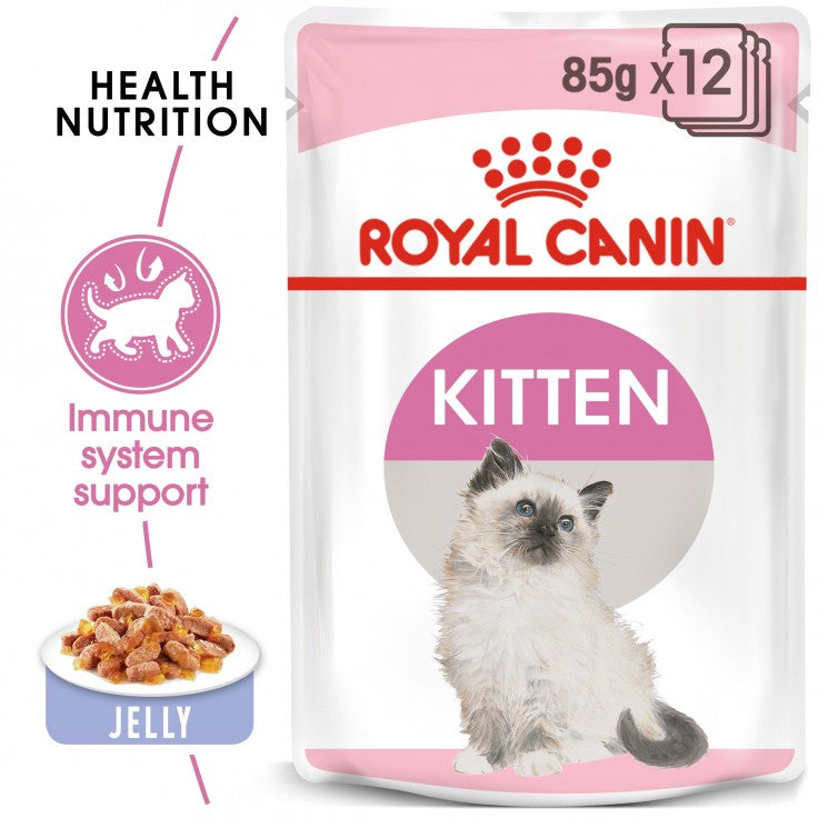 ROYAL CANIN Kitten Wet Food Jelly (12 Pouches)