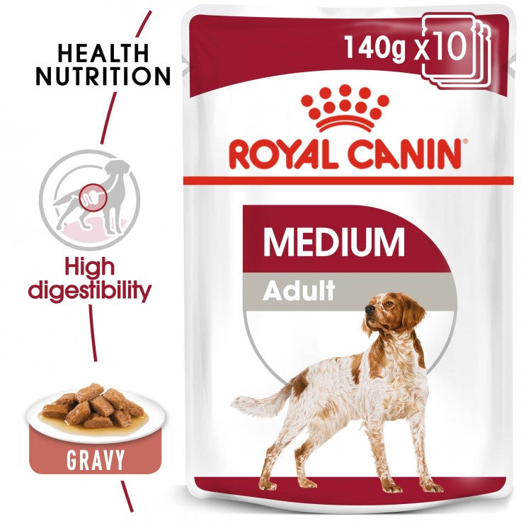 ROYAL CANIN Adult Medium Wet Food (10 Pouches)