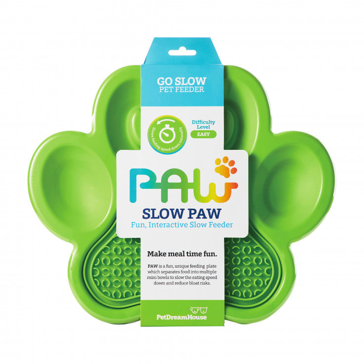 PETDREAMHOUSE Paw 2-in-1 Slow Feeder & Lick Pad