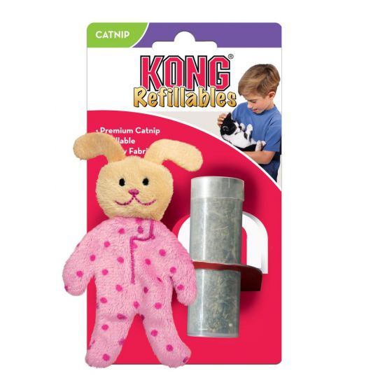 KONG Cat Toy Pajama Buddy Catnip Refillable