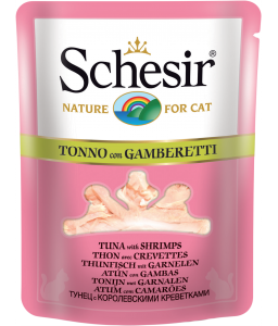 SCHESIR Tuna in Jelly  Wet Cat Food (85gr Pouches)