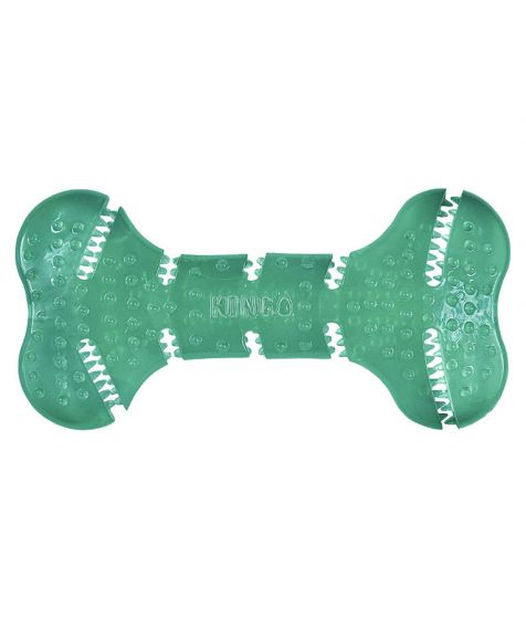 KONG Squeezz Dental Bone Dog Toy (Medium)