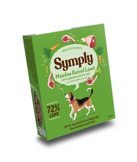 SYMPLY Wet Dog Food Adult Lamb, Brown Rice & Veg (395gr)