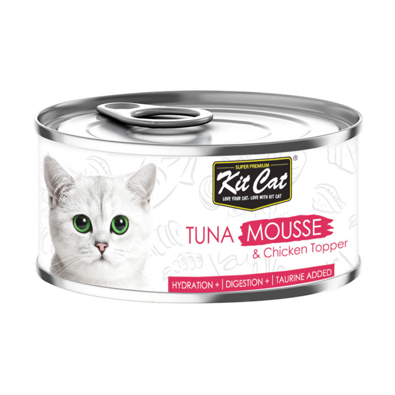 KIT CAT Tuna Mousse with Chicken Topper 80gr