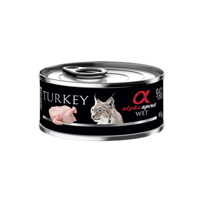ALPHA SPIRIT Wet Food Turkey for Cats 85gr