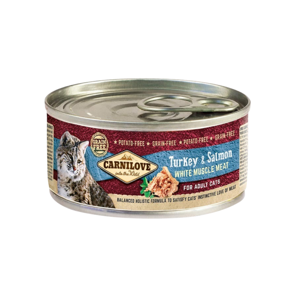 CARNILOVE Turkey & Salmon For Adult Cats (12 Cans)