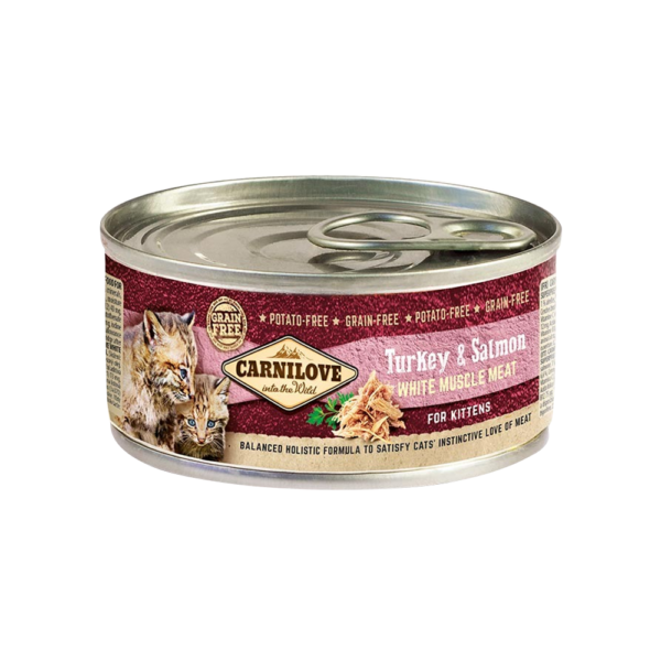 CARNILOVE Turkey & Salmon For Kittens (12 Cans)