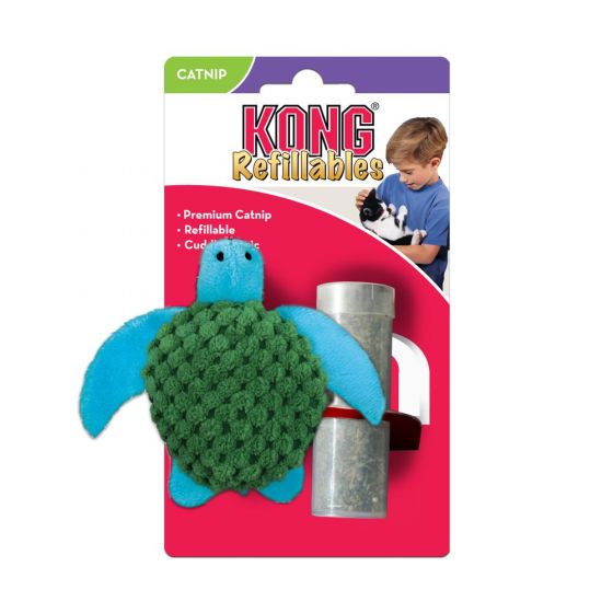 KONG Cat Toy Turtle Catnip Refillable